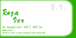 roza ver business card